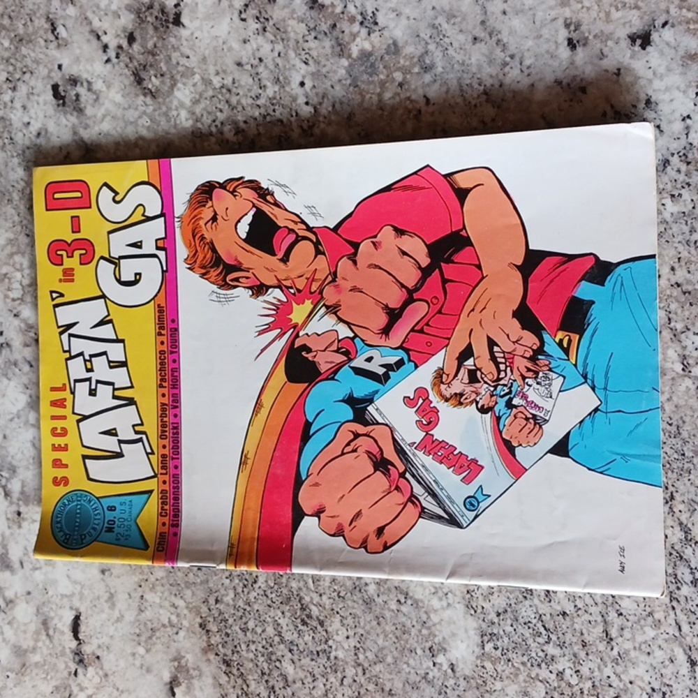 Vintage Laffin' Gas Comic Book 3D issue